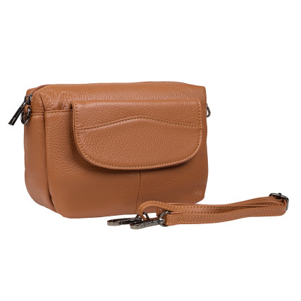 Кожаная женская сумка Mike Browen рыжая MB7796orange – Фото 2