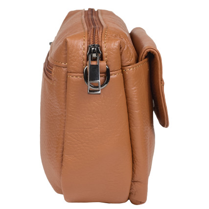 Кожаная женская сумка Mike Browen рыжая MB7796orange – Фото 3