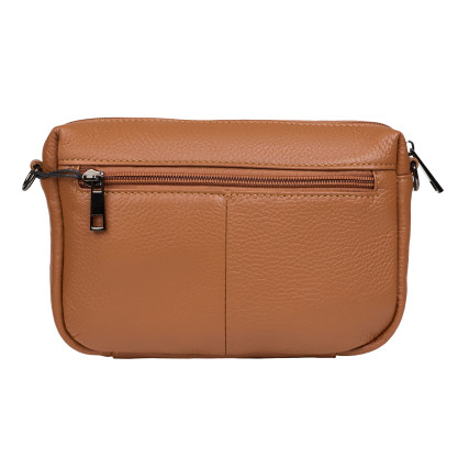 Кожаная женская сумка Mike Browen рыжая MB7796orange – Фото 4