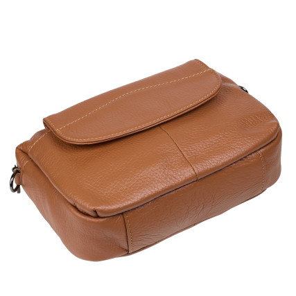 Кожаная женская сумка Mike Browen рыжая MB7796orange – Фото 5