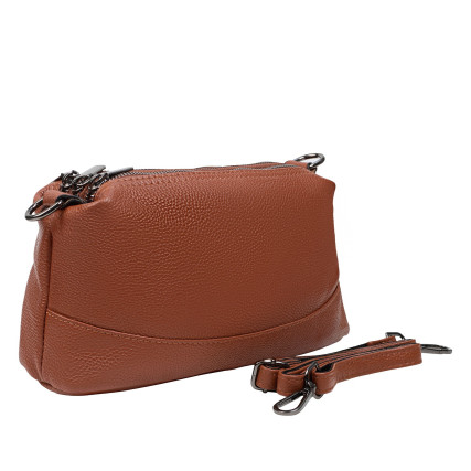 Кожаная женская сумка Mike Browen рыжая MB9072orange – Фото 2
