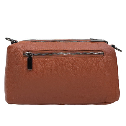 Кожаная женская сумка Mike Browen рыжая MB9072orange – Фото 4