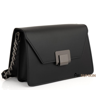 Кожаная женская сумка Virginia Conti (Италия) черная VC02485blackblack