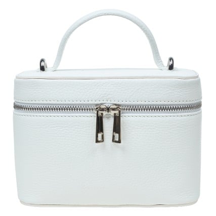 Кожаная женская сумка Virginia Conti белая VC04022white Кожаная женская сумка Virginia Conti белая VC04022white