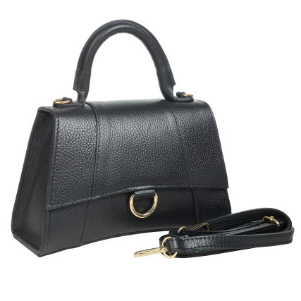 Кожаная женская сумка Virginia Conti черная VC03411black – Фото 2