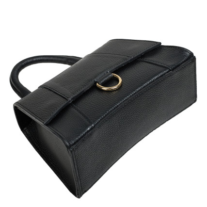 Кожаная женская сумка Virginia Conti черная VC03411black – Фото 5