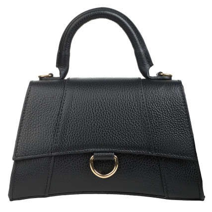 Кожаная женская сумка Virginia Conti черная VC03411black – Фото 1