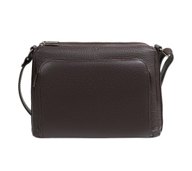 Кожаная женская сумка Virginia Conti шоколадная VC03323choco 