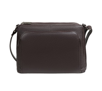 Кожаная женская сумка Virginia Conti шоколадная VC03323choco 