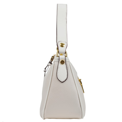 Кожаная женская сумка на плечо Mike Browen молочная MB0291milk – Фото 3