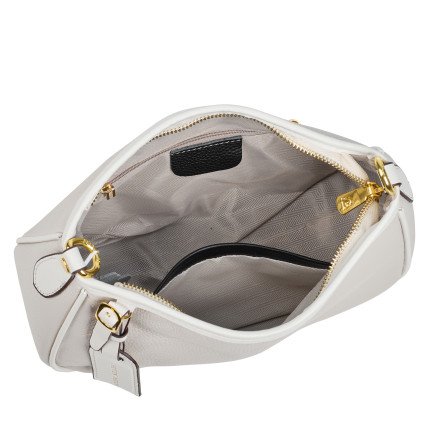 Кожаная женская сумка на плечо Mike Browen молочная MB0291milk – Фото 6