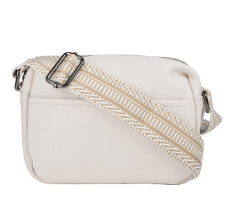 Кожаная женская сумка на плечо Mike Browen молочная MB1086milk