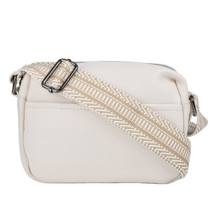 Кожаная женская сумка на плечо Mike Browen молочная MB1086milk – Фото 1