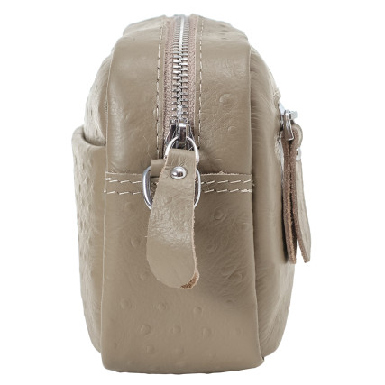 Кожаная женская сумка на плечо STLY &amp; leather fashion тауп SL5825taupe – Фото 3
