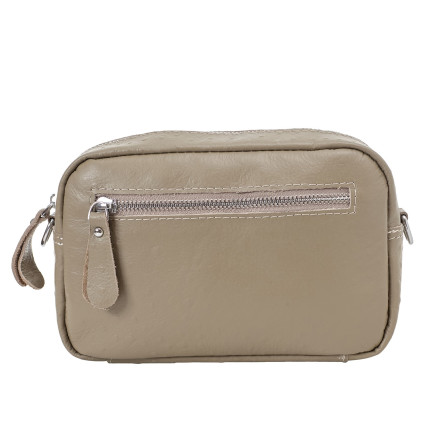 Кожаная женская сумка на плечо STLY &amp; leather fashion тауп SL5825taupe – Фото 4