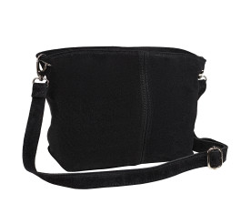 Замшевая женская сумка Virginia Conti черная VC04151black