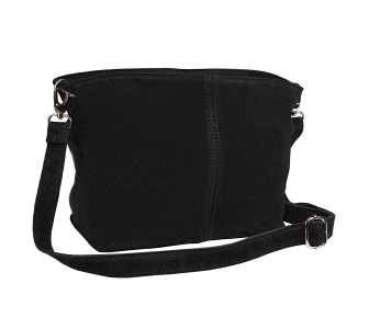 Замшевая женская сумка Virginia Conti черная VC04151black