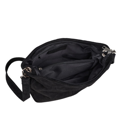 Замшевая женская сумка Virginia Conti черная VC04151black – Фото 5