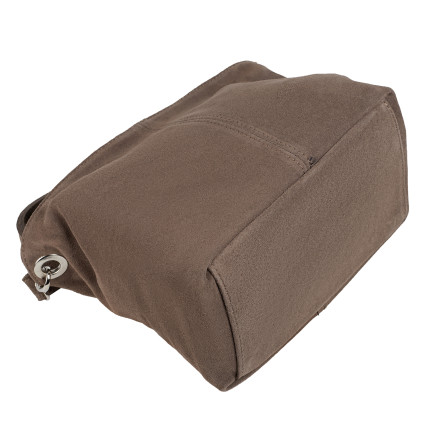 Замшевая женская сумка Virginia Conti тауп VC04151taupe – Фото 4