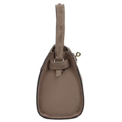 Замшевая женская сумка Virginia Conti темный тауп VC03737dtaupe