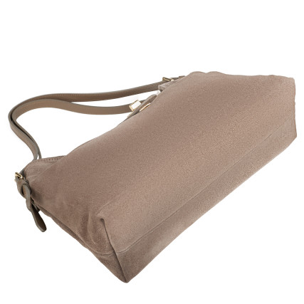 Замшевая женская сумка Virginia Conti темный тауп VC04034dtaupe – Фото 5
