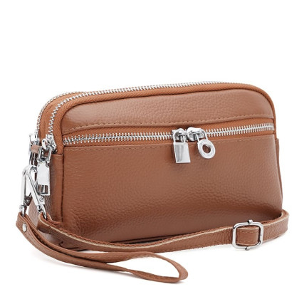 Женская кожаная сумка Borsa Leather рыжая K11668or-ginger – Фото 2