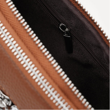 Женская кожаная сумка Borsa Leather рыжая K11668or-ginger – Фото 3