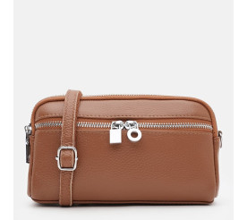 Женская кожаная сумка Borsa Leather рыжая K11668or-ginger