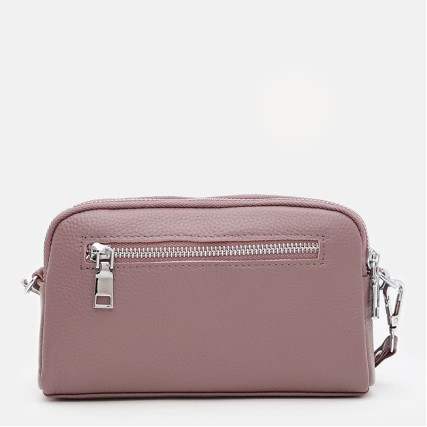 Женская кожаная сумка Borsa Leather сиреневая K11668v-violet – Фото 4