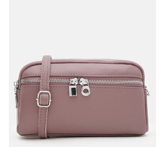 Женская кожаная сумка Borsa Leather сиреневая K11668v-violet Женская кожаная сумка Borsa Leather сиреневая K11668v-violet