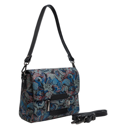 Женская кожаная сумка Desisan 2045-962 цветы