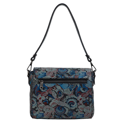 Женская кожаная сумка Desisan 2045-962 цветы