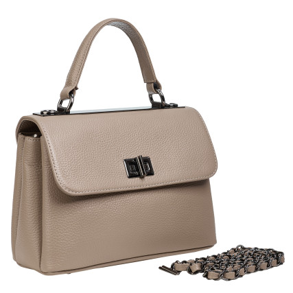Женская кожаная сумка Desisan бежевая 2047-283 – Фото 2