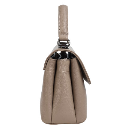 Женская кожаная сумка Desisan бежевая 2047-283 – Фото 3