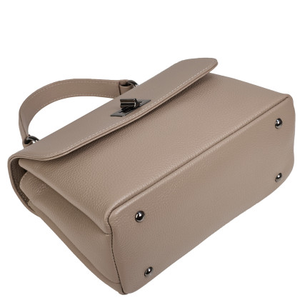 Женская кожаная сумка Desisan бежевая 2047-283 – Фото 5