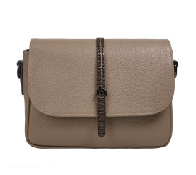 Женская кожаная сумка Desisan бежевая 2048-283