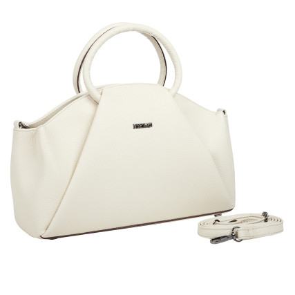 Женская кожаная сумка Desisan бежевая 6116-281 – Фото 2