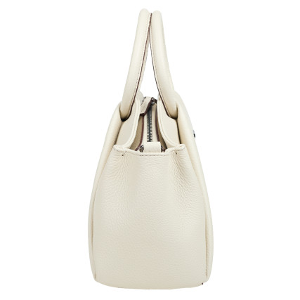 Женская кожаная сумка Desisan бежевая 6116-281 – Фото 4