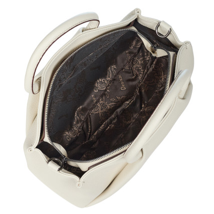 Женская кожаная сумка Desisan бежевая 6116-281 – Фото 6