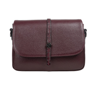 Женская кожаная сумка Desisan бордовая 2048-339