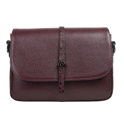 Женская кожаная сумка Desisan бордовая 2048-339 – Фото 1