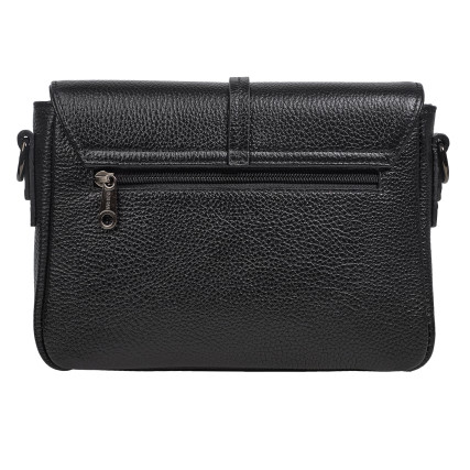 Женская кожаная сумка Desisan черная 2048-011 – Фото 4