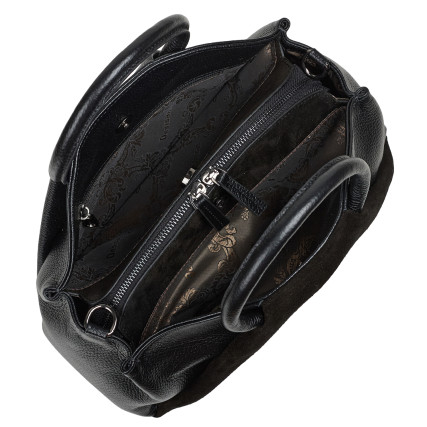 Женская кожаная сумка Desisan черная 6116-211 – Фото 6