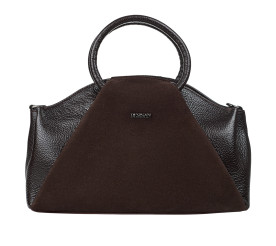 Женская кожаная сумка Desisan коричневая 6116-09