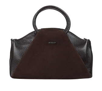 Женская кожаная сумка Desisan коричневая 6116-09