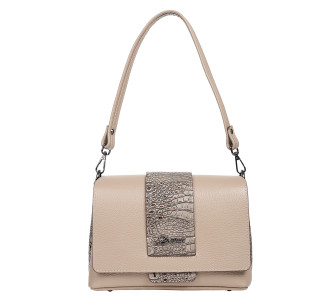 Женская кожаная сумка Desisan тауп 2050-283