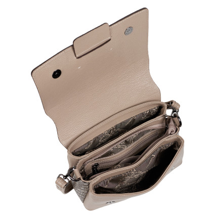 Женская кожаная сумка Desisan тауп 2050-283 – Фото 6