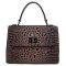 Женская кожаная сумка Desisan темно-бежевая 2047-4229 кроко