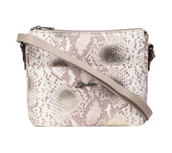 Женская кожаная сумка Desisan золотистая 3015-755 змея