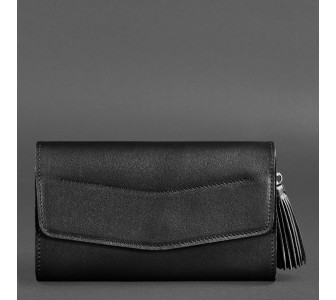 Женская черная кожаная сумка Элис BlankNote